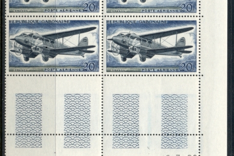 Gabon 1962 Development of Air Transport 20f blk4