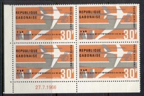 Gabon 1966 Air Afrique blk4