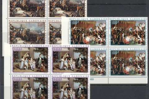 Gabon 1969 Napoleon Birth Bicentenary 3xblk4