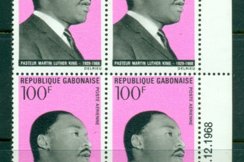 Gabon 1969 Exponents of Non Violence 100f MLK King blk4