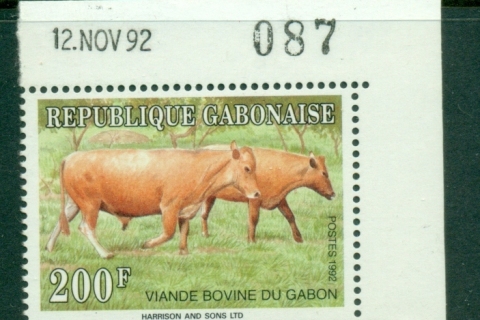 Gabon 1992 Cattle 200f