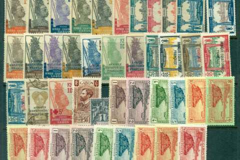 Gabon 1910 on Assorted Oddments