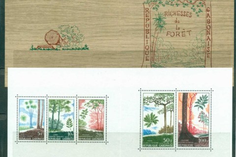 Gabon 1967 Riches of the Forest, Trees, booklet