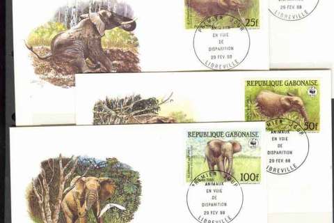 Gabon 1988 WWF Forest Elephant