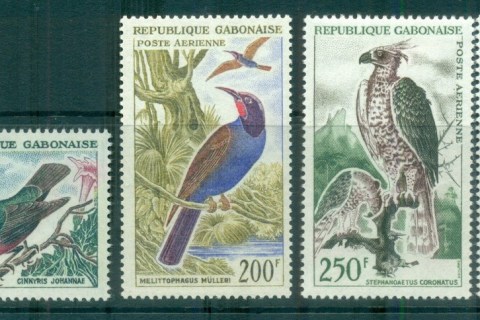 Gabon-1963-64-Birds-MLH