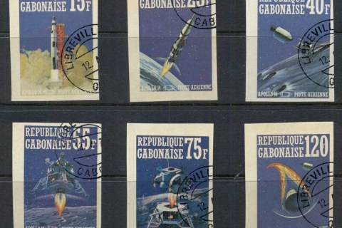 Gabon-1971-Apollo-14-Space-Mission-IMPERF-CTO