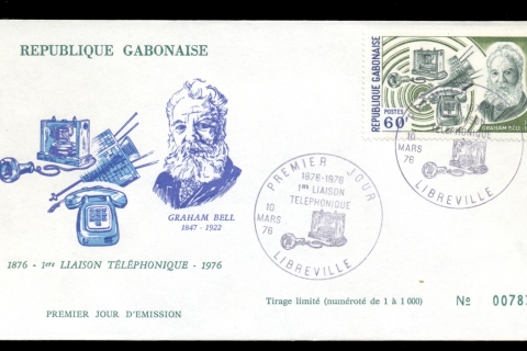Gabon-1976-Telephone-Centenary
