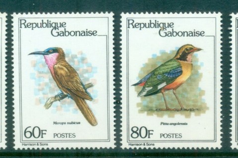 Gabon-1980-Birds-MUH