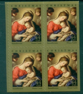 USA-2009-Xmas-Madonna-block-4-double-sided-MUH_1