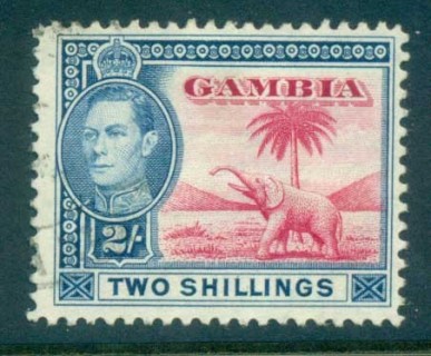 Gambia-1938-46-KGVI-Elephants-2-FU-lot79894