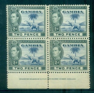 Gambia-1938-46-KGVI-Elephants-2d-grey-blakc-ultra-Imprint-blk-4-MUH-lot79882