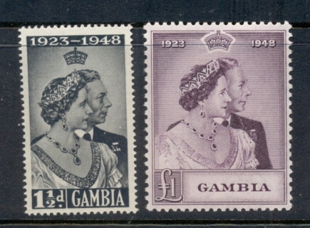 Gambia-1948-KGVI-Silver-Wedding-MUH