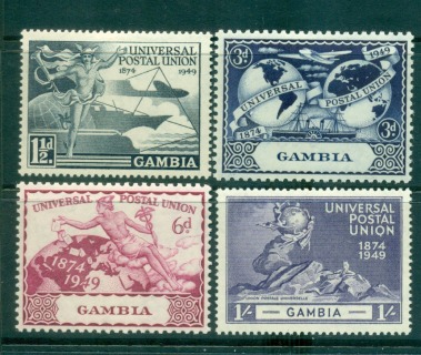 Gambia-1949-UPU-75th-Anniversary-MLH-Lot55348