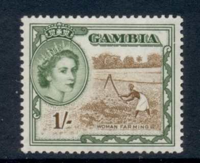 Gambia-1953-QEII-Pictorial-1-MUH