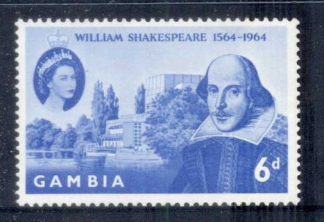 Gambia-1964-Shakespeare-400th-Birth-Anniversary-MUH