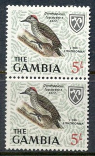 Gambia-1966-5-Birds-pr-MUH