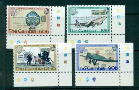 Gambia-1983-Manned-Flight-Bicentenary-MUH-lot73142