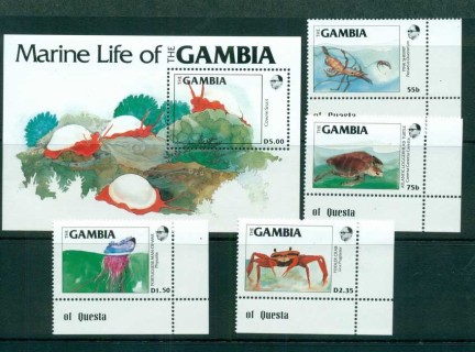 Gambia-1984-Marine-Life-MS-MUH-lot73149