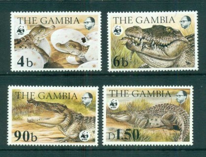 Gambia-1984-WWF-Nile-Crocodile-MUH-lot73156