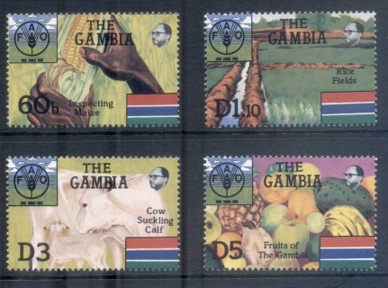 Gambia-1985-UN-FAO-40th-Anniversary-MUH