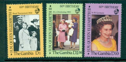 Gambia-1986-QEII-60th-Birthday-MUH-Lot30337