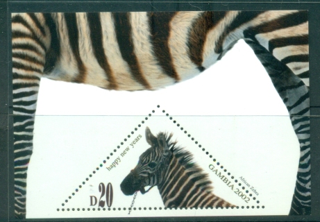 Gambia-2001-Chinese-New-Year-Year-of-the-Horse-Zebra-MS-MUH