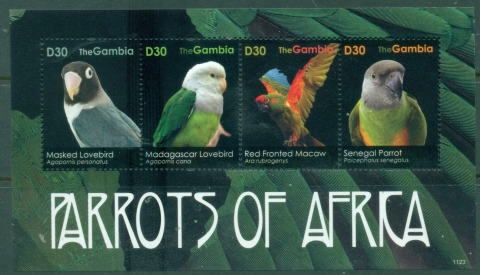 Gambia-2011-Birds-Parrots-of-Africa-MS-MUH_1