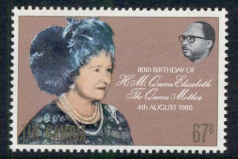 Gambia-1980 Queen Mother 80th Birthday