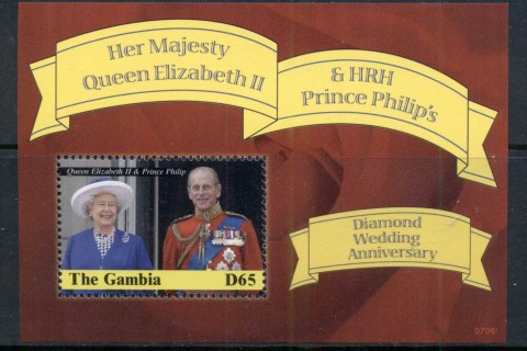 Gambia-2007 QEII Diamond Wedding Anniv. MS