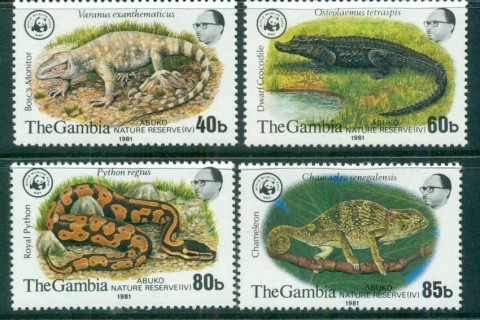Gambia-1981-WWF-Reptiles