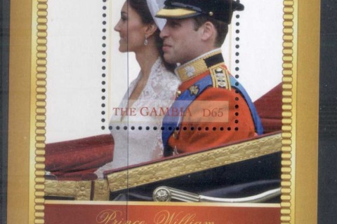 Gambia-2011 Royal Wedding William & Kate #1129 D65 MS