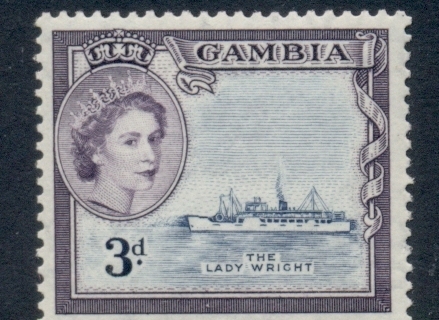 Gambia-1953-QEII-Pictorial-3d-MUH
