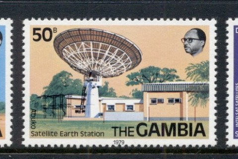 Gambia-1979-Telecommunications-Space-Earth-Satellite-dish-MUH