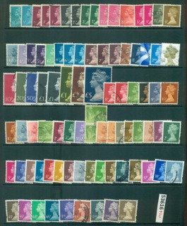 GB-1970s-on-QEII-Machins-Assorted-Oddments-MH-FU-lot53616