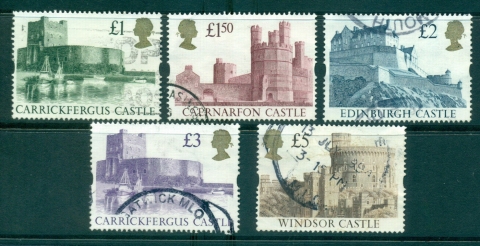 GB-1992-95-Castles-Syncopated-5-FU-lot33005