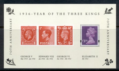 GB-2006-Three-Kings-70th-Anniversary-MS-MUH