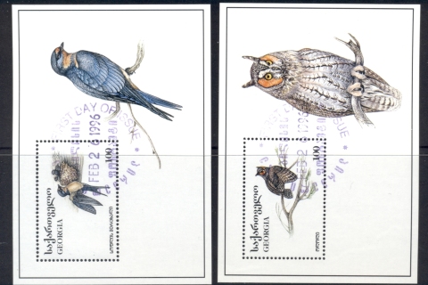 Georgia-1996-Birds-2x-MS-CTO