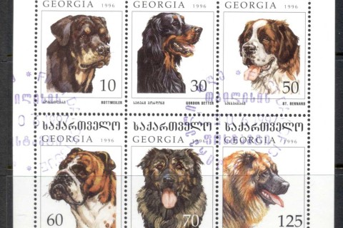 Georgia-1997-Dogs-sheetlet-CTO