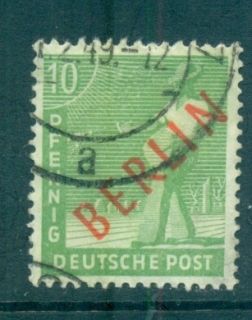 Germany-Berlin-1948-49-Red-BERLIN-Opts-10pf-FU-lot70353