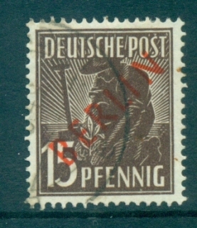 Germany-Berlin-1948-49-Red-BERLIN-Opts-15pf-FU-lot70354