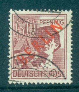 Germany-Berlin-1948-49-Red-BERLIN-Opts-60pf-FU-lot70371