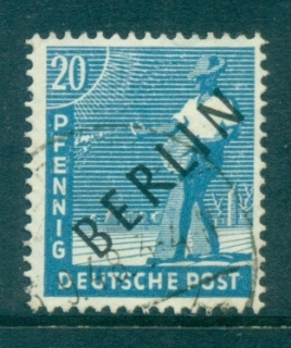 Germany-Berlin-1948-Black-BERLIN-Opts-20pf-FU-lot70339