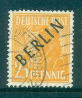 Germany-Berlin-1948-Black-BERLIN-Opts-25pf-FU-lot70343