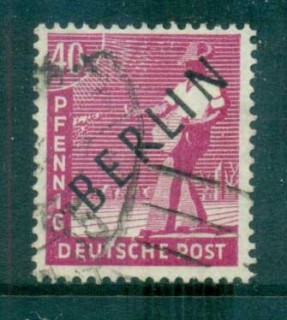 Germany-Berlin-1948-Black-BERLIN-Opts-40pf-FU-lot70345