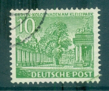 Germany-Berlin-1949-Brandenburg-Gate-10pf-FU-lot70392