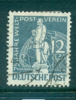 Germany-Berlin-1949-Heinrich-von-Stephan-12pf-FU-lot70375