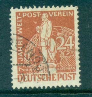 Germany-Berlin-1949-Heinrich-von-Stephan-24pf-FU-lot70377