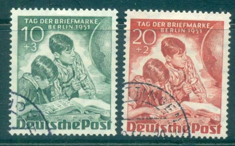 Germany-Berlin-1951-Stamp-Day-FU-lot70424