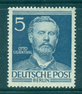 Germany-Berlin-1952-53-Portraits-5pf-Otto-Lilienthal-MUH-lot70458