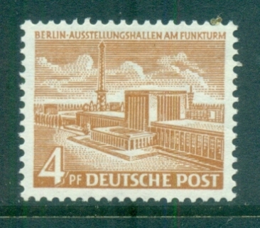 Germany-Berlin-1953-54-Brandenburg-Gate-4pf-MUH-lot70469